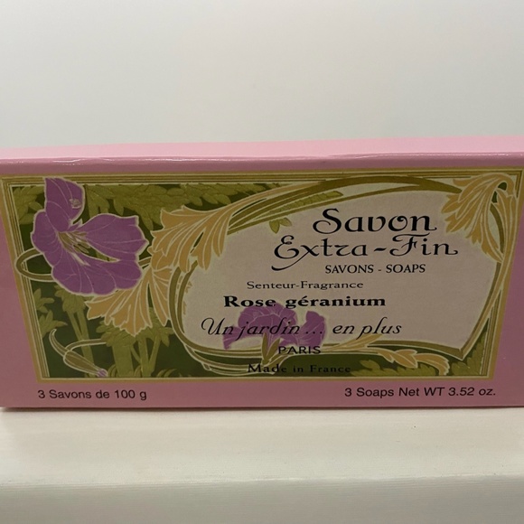 Other - Brand New Savon Extra-Fin Soap Rose Geranium